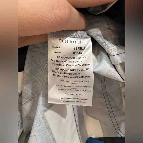 EUC Emilio Pucci Geometric Multi Color Blazer